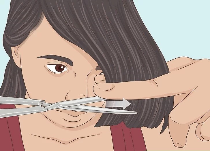 برش چتری به صورت افقی